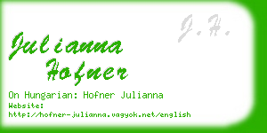 julianna hofner business card